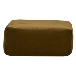 Pouf repose-pieds en velours royal Slow Pouf Forest, vue 2
