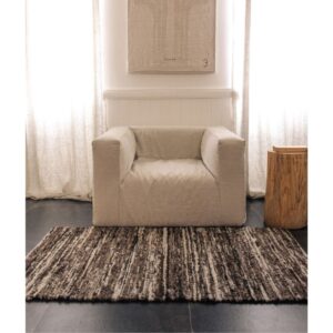 Fauteuil en lin lavé Slow Cub Chalk, vue 2
