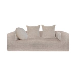 Canapé 3 places en velours chenille Urban Coopl Amande