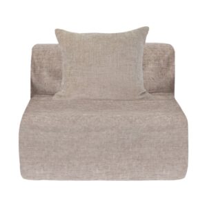 Chauffeuse en velours chenille Urban Solo Amande