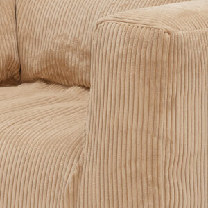 Fauteuil en velours côtelé Slow Cub Sand, vue 2