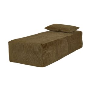 Banquette méridienne en velours côtelé Slow Daybed Army