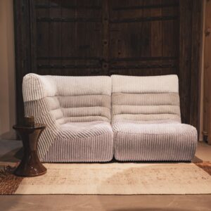 Module d'angle en velours boudoir Divan Closed Shady, vue 2