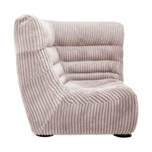 Module d'angle en velours boudoir Divan Closed Chino