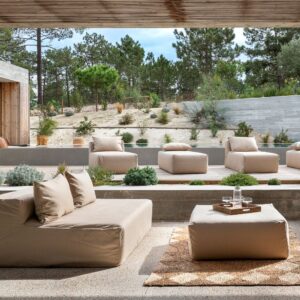 Pouf d'extérieur Outdoor Pouf Sable, vue 2