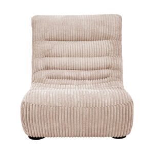 Chauffeuse en velours boudoir Divan Cozy Oyster