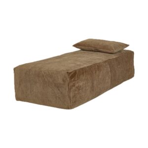 Banquette méridienne en velours côtelé Slow Daybed Sépia
