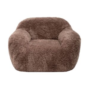 Fauteuil en fausse fourrure doodle Club 1 Koala