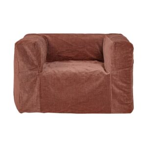 Fauteuil en velours côtelé Slow Cub Cinnamon
