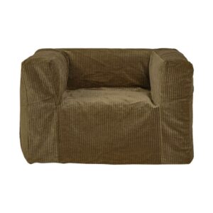 Fauteuil en velours côtelé Slow Cub Army