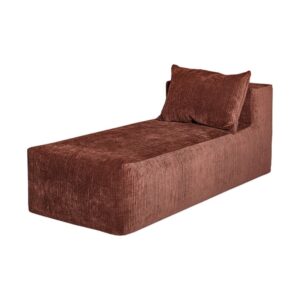 Méridienne en velours côtelé Slow Chill Cinnamon