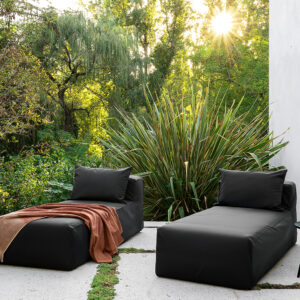Méridienne d'extérieur Outdoor Chill Onyx, vue 2