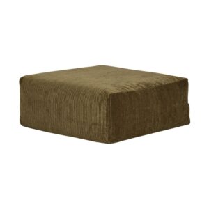 Pouf repose-pieds en velours côtelé Slow Pouf Army