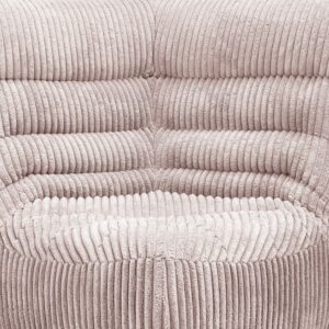 Module d'angle en velours boudoir Divan Closed Chino, vue 2