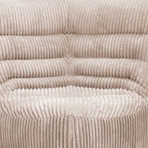 Chauffeuse en velours boudoir Divan Cozy Oyster, vue 2